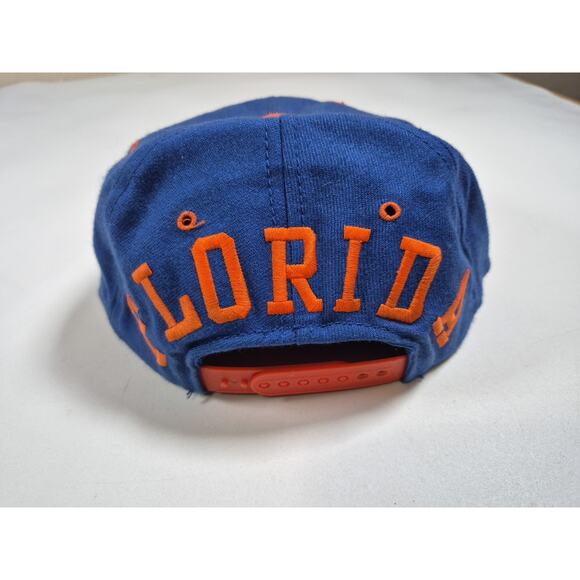 Vintage Florida Gators Orange And Blue Embroidered Spell Out Snapback Hat NWOT - Picture 3 of 6